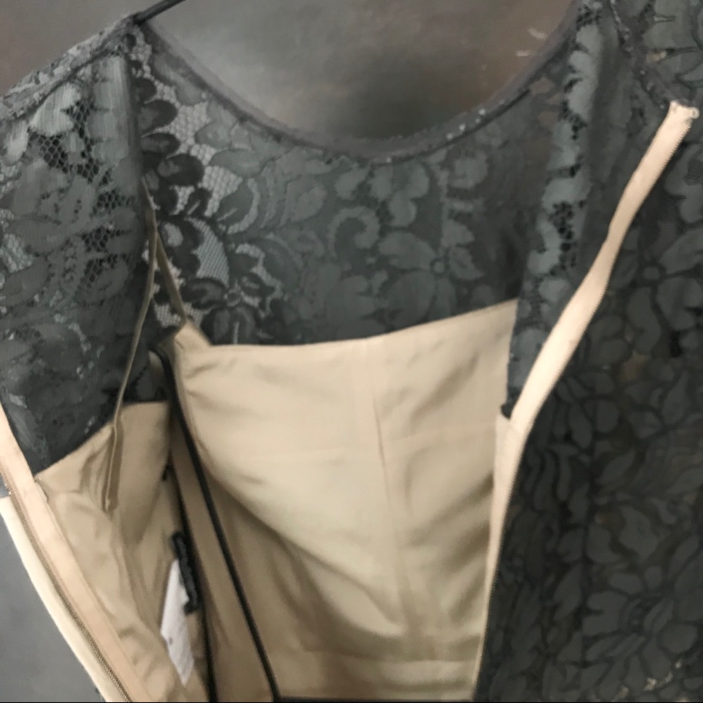 Dolce Gabbana Sheath Dress Lace Top Silk Bottom - Picture 3 of 7